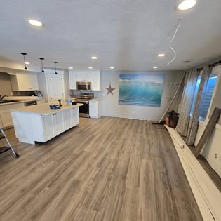 New LVP flooring installed by Hammer Down Construction